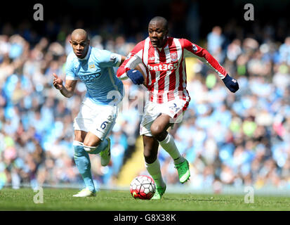 Manchester City gegen Stoke City - Barclays Premier League - Etihad Stadium Stockfoto