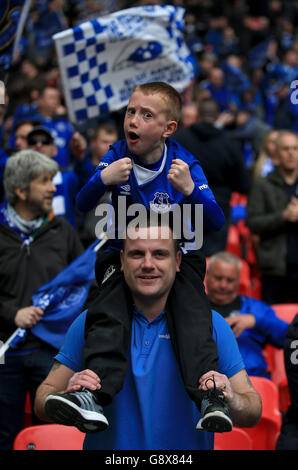 Everton gegen Manchester United – Emirates-FA-Cup - Halbfinale - Wembley-Stadion Stockfoto