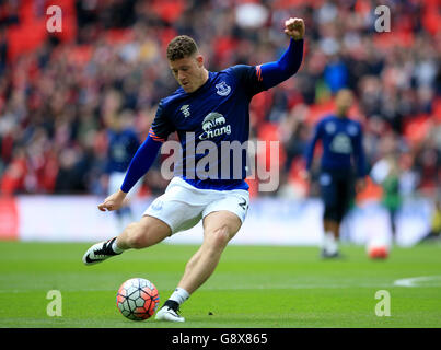 Everton gegen Manchester United - Emirates FA Cup - Halbfinale - Wembley Stadium. Evertons Ross Barkley vor dem Emirates FA Cup, Halbfinale im Wembley Stadium, London. Stockfoto