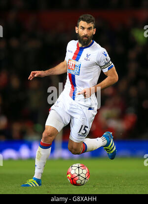 Manchester United / Crysal Palace - Barclays Premier League - Old Trafford. Mile Jedinak, Crystal Palace. Stockfoto