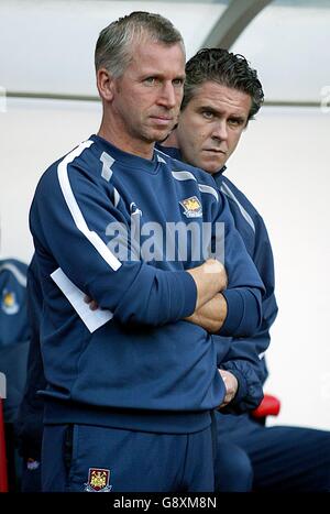 Fußball - FA Barclays Premiership - Sunderland / West Ham United - Stadium of Light. Alan Pardew, Manager von West Ham United Stockfoto