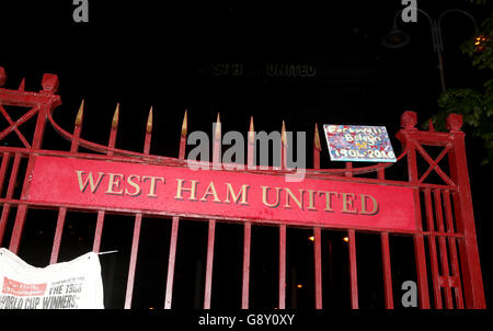 West Ham United gegen Manchester United - Barclays Premier League - Upton Park Stockfoto