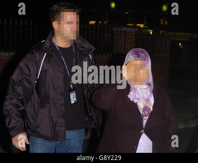 Polizei-Schmuggel Stockfoto