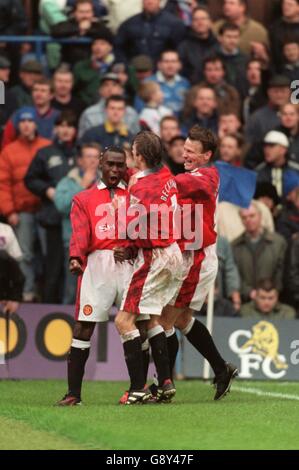 Fußball - Littlewoods FA Cup Third Round - Chelsea gegen Manchester United Stockfoto