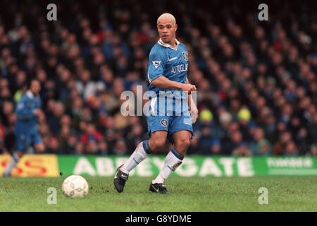 Fußball - Littlewoods FA Cup Dritte Runde - Chelsea / Manchester United. Andy Myers, Chelsea Stockfoto