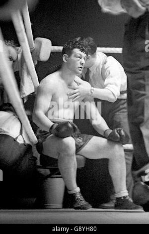 Boxen - Schwergewicht - Bruce Woodcock V Joe Baksi - Harringay Arena, London Stockfoto