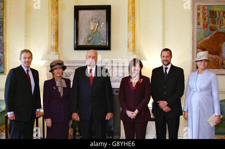 Norwegischen Royals-Großbritannien-Besuch Stockfoto