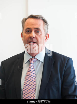 London UK.  30. Juni 2016 ehemaligen Defence Secretary Liam Fox startet seine Kampagne, David Cameron als Premierminister und Führer der konservativen Partei zu ersetzen. Bildnachweis: Michael Tubi/Alamy Live-Nachrichten Stockfoto