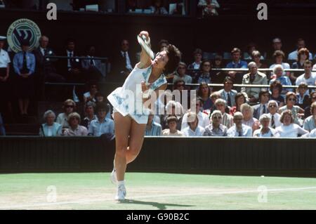 Tennis - Wimbledon Championship - Billie Jean King. Billie Jean King Stockfoto