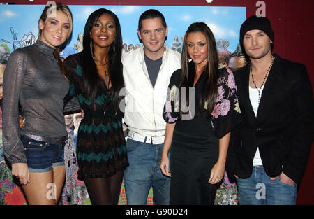 Liberty X während ihres Gastauftritts auf MTV TRL (Total Request Live) Show, die in ihren Studios in Leicester Square, Central London, am Dienstag, 15. November 2005 statt. DRÜCKEN Sie VERBANDSFOTO. Bildnachweis sollte lauten: Anthony Harvey/PA Stockfoto