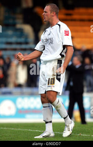 Fußball - Coca-Cola Football League One - Southend United gegen Swansea City - Roots Hall Stockfoto