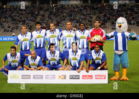 Fußball - UEFA Cup - erste Runde - zweite Etappe - Espanyol gegen FK Teplice - Montjuic Stadium. Team Group, Espanyol Stockfoto