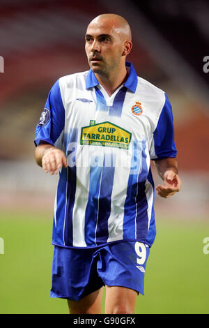 Fußball - UEFA Cup - erste Runde - zweite Etappe - Espanyol gegen FK Teplice - Montjuic Stadium. Ivan de la Pena, Espanyol Stockfoto