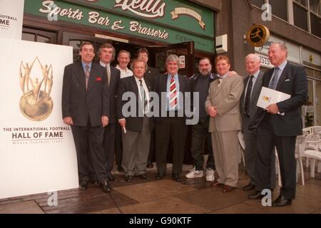 Fußball - International-Fußball-Legenden besuchen die Ankündigung der ersten Teilnehmer an der International Football Hall Of Fame Stockfoto