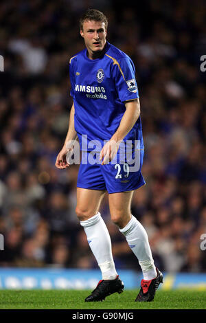 Fußball - Carling Cup - Dritte Runde - Chelsea / Charlton Athletic - Stamford Bridge. Robert Huth, Chelsea Stockfoto