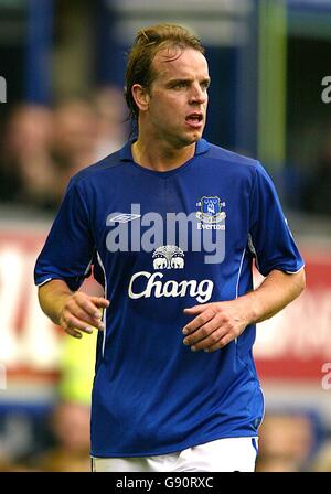 Fußball - FA Barclays Premiership - Everton / Middlesbrough - Goodison Park. Andy Van der Meyde von Everton Stockfoto