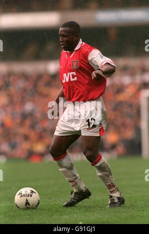 Fußball - Littlewoods FA Cup Halbfinale - Wolverhampton Wanderers gegen Arsenal. Christopher Wreh, Arsenal Stockfoto