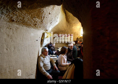 Funktion - Höhlen und Grotten - Ye Olde Trip To Jerusalem Stockfoto