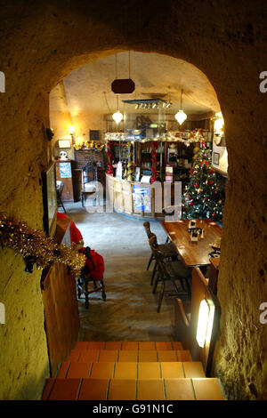 Allgemeiner Blick in Ye Olde Ausflug zum öffentlichen Haus in Jerusalem In Nottingham Stockfoto