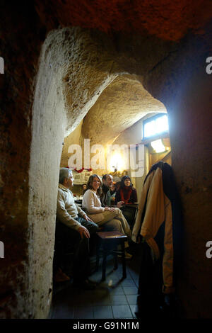 Allgemeiner Blick in Ye Olde Ausflug zum öffentlichen Haus in Jerusalem In Nottingham Stockfoto