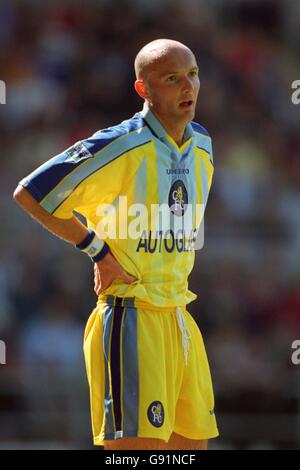 Fußball - FA Carling Premiership - Newcastle United / Chelsea. Chelseas Frank Leboeuf Stockfoto