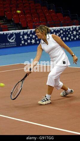 SHOWBIZ-Tennis Stockfoto