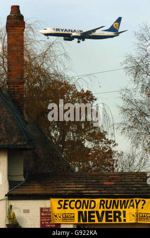 Luft-Stansted Stockfoto