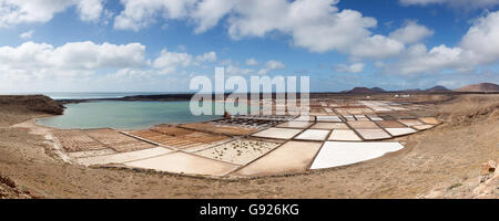 Salinen Salinas de Janubio Lanzarote Spanien Stockfoto