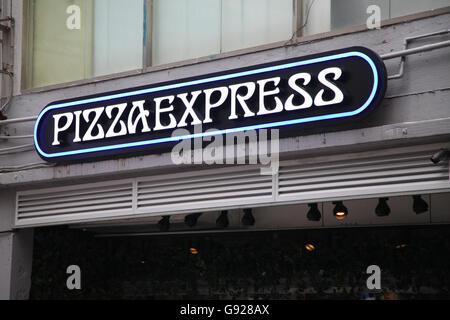 Pizza Express in Central District von Hong Kong, China. 13. Juni 2016 Stockfoto