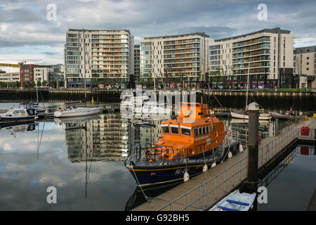 Belfast Marina Stockfoto
