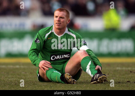 Fußballstadion - Tennants Scottish Cup - 3. Runde - Clyde V Celtic - Broadwood Stockfoto