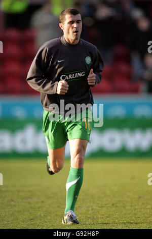 Fußballstadion - Tennants Scottish Cup - 3. Runde - Clyde V Celtic - Broadwood Stockfoto