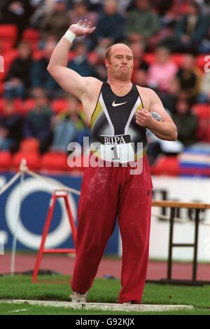 Leichtathletik - Bupa Spiele - Gateshead - Kugelstoßen der Männer Stockfoto