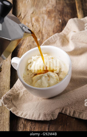 Affogato Stockfoto