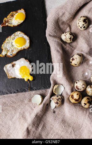 Wachteleier Stockfoto