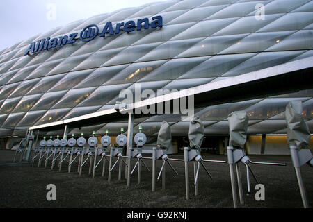 Fußball - FIFA Fußball-Weltmeisterschaft 2006 Stadien - Allianz Arena - München. Gesamtansicht der Allianz Arena Stockfoto