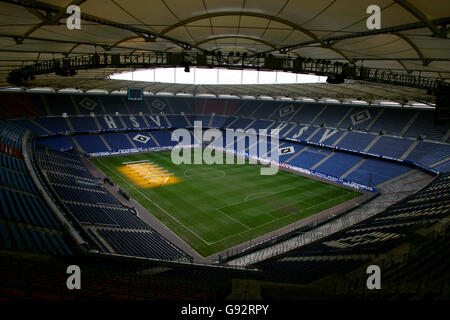 Fußball - FIFA Fußball-Weltmeisterschaft 2006 Stadien - AOL Arena - Hamburg. Gesamtansicht der AOL Arena Stockfoto