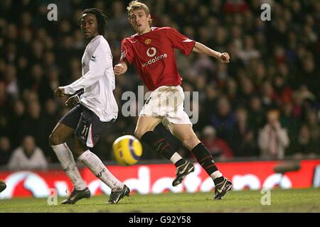 Fußball - FA Barclays Premiership - Manchester United gegen Bolton Wanderers - Old Trafford Stockfoto