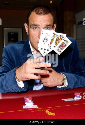 SHOWBIZ-Poker Stockfoto