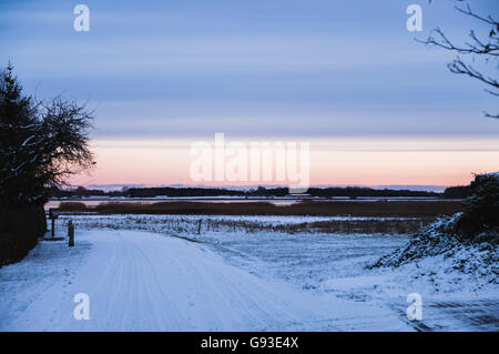 Winter Nachtstück Stockfoto