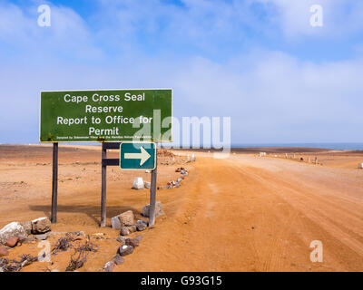 Cape Cross, Schutzzone, reservieren für Dichtungen, Erongo Region, Namibia Stockfoto