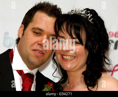 SOZIALE Hochzeit Stockfoto