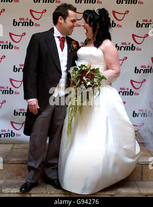 SOZIALE Hochzeit Stockfoto