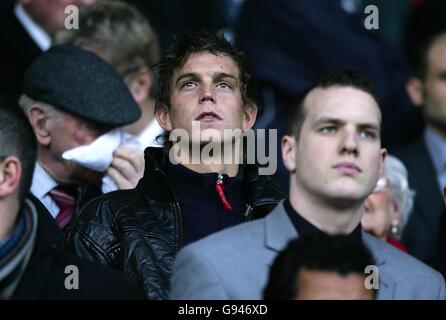 Fußball - FA Barclays Premiership - Liverpool / Tottenham Hotspur - Anfield. Liverpools neuer Unterzeichner Daniel Agger Stockfoto