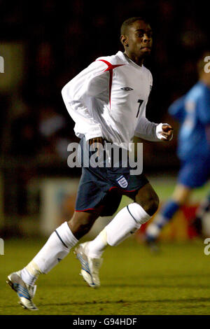 Fußball - unter 19 Jahren International Friendly - England gegen Slowakei - Sixfields Stadium. Nathan Dyer, England Stockfoto