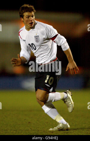 Fußball - unter 19 Jahren International Friendly - England gegen Slowakei - Sixfields Stadium. Lee Holmes, England Stockfoto