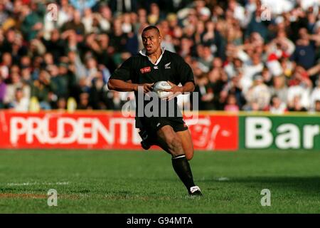 Rugby Union - Tri Nations Series - Neuseeland - Südafrika. Jonah Lomu, Neuseeland Stockfoto