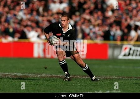 Rugby Union - Tri Nations Series - Neuseeland - Südafrika. Christian Cullen, Neuseeland Stockfoto