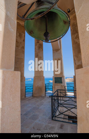 Belagerung Bell Kriegerdenkmal in Valletta Stockfoto