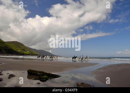 Rossbeigh Strand, Rossbeigh, in der Nähe von Glenbeigh, Iveragh-Halbinsel, County Kerry, Irland / Rossbehy Stockfoto